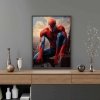 Malowanie Po Numerach Zestaw Spiderman na Dachu 40x50